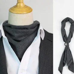 Online OUKU Men's Neckties Fashion Business Plain Wedding Party Daily Wear