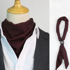 Online OUKU Men's Neckties Fashion Business Plain Wedding Party Daily Wear