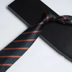 OUKU Men's Neckties Fashion Business Jacquard Stripes Wedding Party Daily Wear