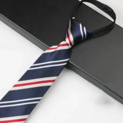 Sale OUKU Men's Neckties Fashion Business Jacquard Stripes Wedding Party Daily Wear