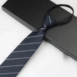 Sale OUKU Men's Neckties Fashion Business Jacquard Stripes Wedding Party Daily Wear