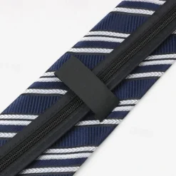 Sale OUKU Men's Neckties Fashion Business Jacquard Stripes Wedding Party Daily Wear