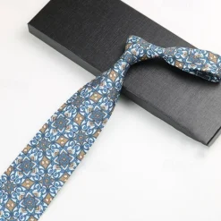 Online OUKU Men's Neckties Fashion Business Print Pattern Wedding Party Daily Wear