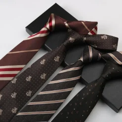 Best OUKU Men's Neckties Fashion Business Jacquard Pattern Wedding Party Daily Wear