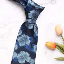 Discount OUKU Men's Neckties Fashion Business Jacquard Print Florals Wedding Party Daily Wear
