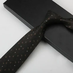 Hot OUKU Men's Neckties Fashion Business Jacquard Pattern Wedding Party Daily Wear