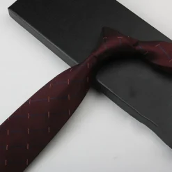 Hot OUKU Men's Neckties Fashion Business Jacquard Pattern Wedding Party Daily Wear