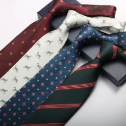Clearance OUKU Men's Neckties Fashion Business Jacquard Pattern Wedding Party Daily Wear