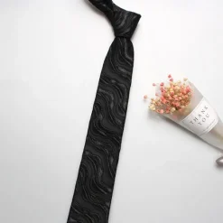 Discount OUKU Men's Neckties Fashion Business Classic Lines / Waves Wedding Party Daily Wear