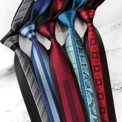 Online OUKU Men's Neckties Fashion Formal Classic Color Block Wedding Party Daily Wear