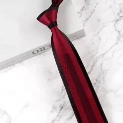 Online OUKU Men's Neckties Fashion Formal Classic Color Block Wedding Party Daily Wear