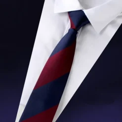 Sale OUKU Men's Neckties Fashion Formal Basic Stripes Wedding Party Daily Wear
