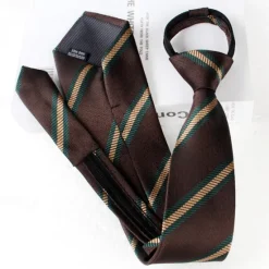 Sale OUKU Men's Neckties Fashion Formal Basic Stripes Wedding Party Daily Wear