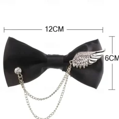 Hot OUKU Men's Neckties Modern Contemporary Shiny Metallic Solid Color Wedding Party Daily Wear