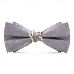 Sale OUKU Men's Neckties Modern Contemporary Metal Solid Color Wedding Party Daily Wear