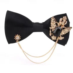 New OUKU Men's Neckties Modern Contemporary Shiny Metallic Solid Color Wedding Party Daily Wear