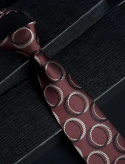 New OUKU Men's Neckties Sexy Patterned Wedding Party Daily Wear