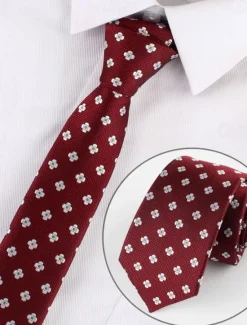 Best OUKU Men's Neckties Sexy Patterned Wedding Party Daily Wear