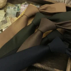 Discount OUKU Men's Neckties Sexy Solid / Plain Color Wedding Party Daily Wear