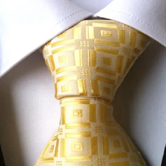 Sale OUKU Men's Neckties Vintage Party Work Print Formal Business Rainbow