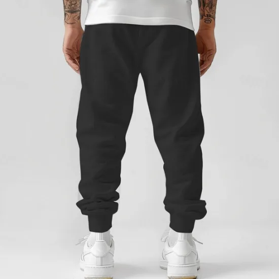OUKU Men's New York Sweatpants Joggers Pants Trousers Mid Waist Drawstring Elastic Waist Fashion Casual Outdoor Street Dailywear Pocket Spring Fall Winter 3D Print Black