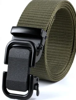 New OUKU Men's Nylon Belt Outdoor Belt Waist Belt Black Navy Blue Nylon Adjustable Heavy-Duty Plain Outdoor Daily