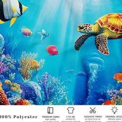 Discount OUKU Men's Ocean Turtle Sea Creatures Swim Trunks Swim Shorts Board Shorts Mid Waist Fashion Designer Surfing Holiday Beach Pocket Drawstring Elastic Waist Designer Clothing Apparel