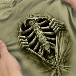 Hot OUKU Men's Optical Illusion Skeleton Halloween Costumes Sweat Shorts Beach Shorts Terry Shorts Mid Waist Vintage Casual Daily Holiday Streetwear Elastic Waist 3D Print Drawstring Designer Clothing Apparel