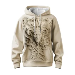 New OUKU Men's Graphic Animal Hoodie Hoodies Sweatshirt Hoodie Long Sleeve Hooded Sweatshirt Hooded Fashion 3D Print Sports Outdoor Holiday Vacation 5 7 Print Front Pocket Spring & Fall Designer