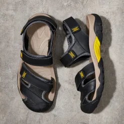 Discount OUKU Men's Outdoor Hiking Sandals - Durable Open-Toe Design, Adjustable Straps, Anti-Slip Sole, Lightweight Sport Shoes for Summer Adventures