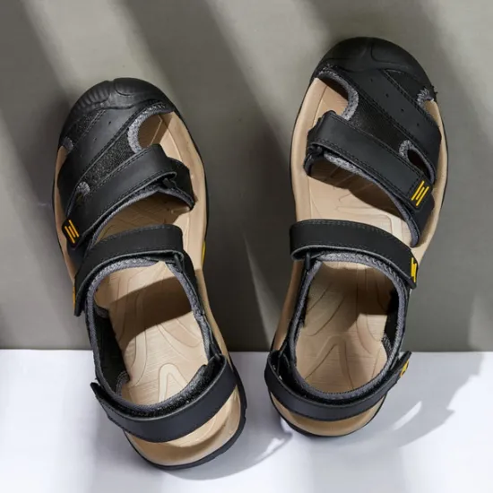 Discount OUKU Men's Outdoor Hiking Sandals - Durable Open-Toe Design, Adjustable Straps, Anti-Slip Sole, Lightweight Sport Shoes for Summer Adventures