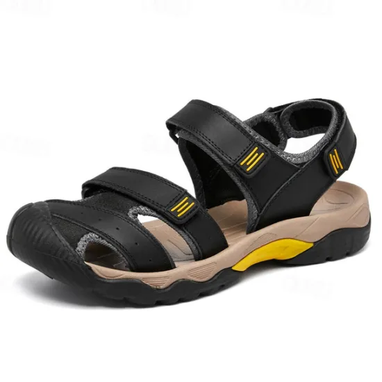 Discount OUKU Men's Outdoor Hiking Sandals - Durable Open-Toe Design, Adjustable Straps, Anti-Slip Sole, Lightweight Sport Shoes for Summer Adventures