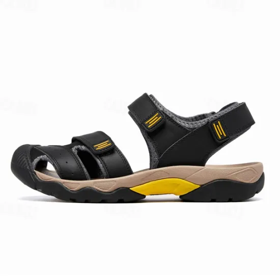 Discount OUKU Men's Outdoor Hiking Sandals - Durable Open-Toe Design, Adjustable Straps, Anti-Slip Sole, Lightweight Sport Shoes for Summer Adventures