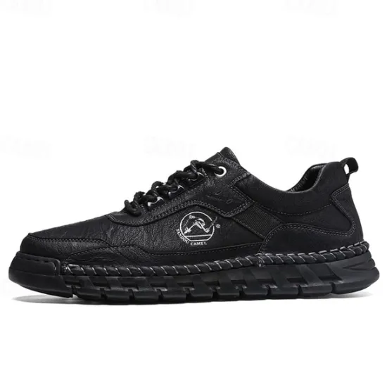 New OUKU Men's Outdoor Hiking Shoes with Durable Faux Leather Upper and Rugged Sole – Comfortable Lace-Up Sneakers for Everyday Wear and Adventure