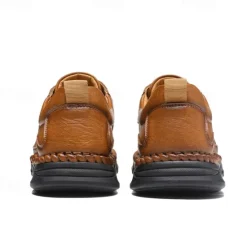 New OUKU Men's Outdoor Hiking Shoes with Durable Faux Leather Upper and Rugged Sole – Comfortable Lace-Up Sneakers for Everyday Wear and Adventure