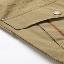 Best OUKU Men's Outdoor Jacket Cargo Jacket Hoodie Jacket Tactical Jacket Outdoor Daily Removable Soft Multiple Pockets Spring & Fall Plain Casual Comfortable Hooded Regular Black Khaki Army Green Jacket