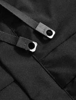 Hot OUKU Men's Outdoor Jacket Fleece Jacket Raincoat Hoodie Jacket Daily Vacation Waterproof Windproof Pocket Fall & Winter Letter Fashion Classic Hooded Regular Black White Jacket