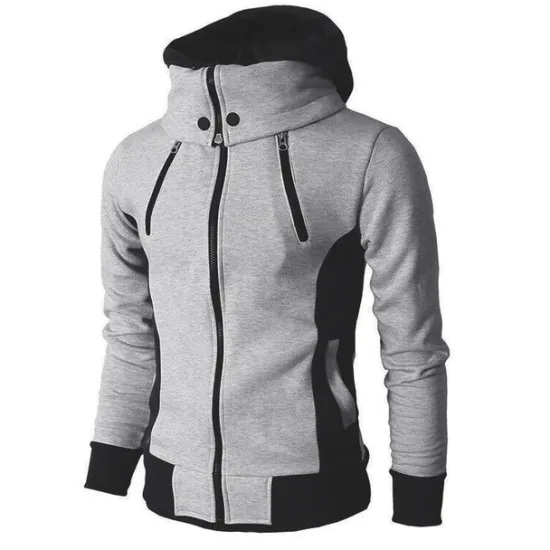Outlet OUKU Men's Outdoor Jacket Winter Coat Winter Jacket Sports Outdoor Daily Wear Fall Winter Solid Color Regular Dark Gray Grey Jacket