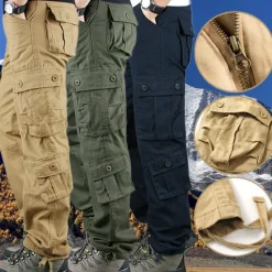 Sale OUKU Men's Outdoor Pants Cargo Pants Hiking Pants Trousers Military Camouflage Outdoor Regular Fit Waterproof Breathable Quick Dry Pants / Trousers Forest Green Black+Grey Cotton Hunting Climbing Camping