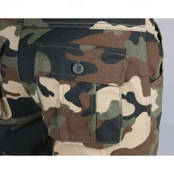 Sale OUKU Men's Outdoor Pants Cargo Pants Hiking Pants Trousers Military Camouflage Outdoor Regular Fit Waterproof Breathable Quick Dry Pants / Trousers Forest Green Black+Grey Cotton Hunting Climbing Camping