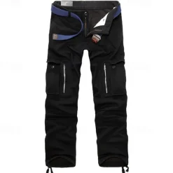 OUKU Men's Outdoor Pants Cargo Pants Hiking Pants Trousers Military Outdoor Regular Fit Warm Breathable Pants / Trousers Black Army Green Hunting Climbing Camping / Hiking / Caving 28 29 30 31 32
