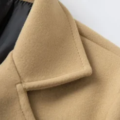 Clearance OUKU Men's Overcoat Trench Coat Long Trench Coat Daily Vacation Fall & Winter Polyester Windproof Soft Outerwear Clothing Apparel Fashion Classic Plain Pocket Lapel Double Breasted