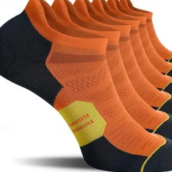 OUKU Men's 6-Pack Multi Packs Socks Ankle Socks Low Cut Socks Running Socks Casual Socks Black White Color Color Block Sports & Outdoor Daily Vacation Basic Medium Spring Fall Fashion Casual