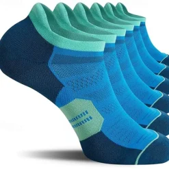 OUKU Men's 6-Pack Multi Packs Socks Ankle Socks Low Cut Socks Running Socks Casual Socks Black White Color Color Block Sports & Outdoor Daily Vacation Basic Medium Spring Fall Fashion Casual