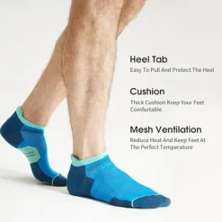 OUKU Men's 6-Pack Multi Packs Socks Ankle Socks Low Cut Socks Running Socks Casual Socks Black White Color Color Block Sports & Outdoor Daily Vacation Basic Medium Spring Fall Fashion Casual