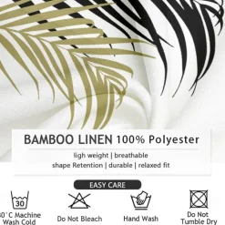 Hot OUKU Men's Palm Leaf Tropical Plants Summer Hawaiian Shirt Aloha Shirt Short Sleeves Shirt Turndown Hawaiian Casual Resort Outdoor Vacation Street White #2 White S M L