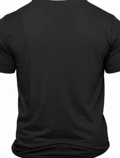 Hot OUKU Men's Paris T Shirt 100% Cotton Short Sleeve Graphic Shirt Heather Gray Black Comfortable Tee Street Holiday Fashion Designer Clothing