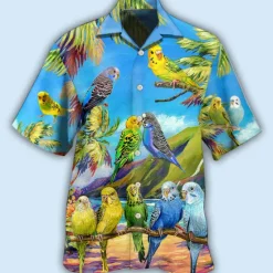 Sale OUKU Men's Parrot Leaves Shirt Summer Hawaiian Shirt Aloha Shirt Short Sleeve Shirt Turndown Tropical Fashion Hawaiian Casual Hawaiian Holiday Black Yellow Black / Brown S M L