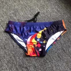 Hot OUKU Men's 1pcs Swim Briefs Swimwear Basic 85% Polyester 15% Spandex Dropped Blue red Pink