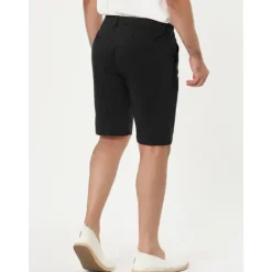 OUKU Men's Pink Shorts Shorts Chino Shorts Dress Shorts Bermuda shorts Pocket Plain Comfort Breathable Outdoor Daily Going out Fashion Casual Black Pink